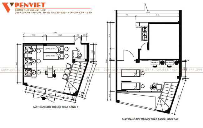 Bố trí mặt bằng nội thất Shining Beauty
