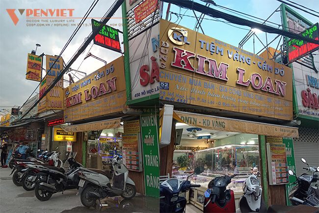 Hình ảnh hiện trạng của tiệm vàng