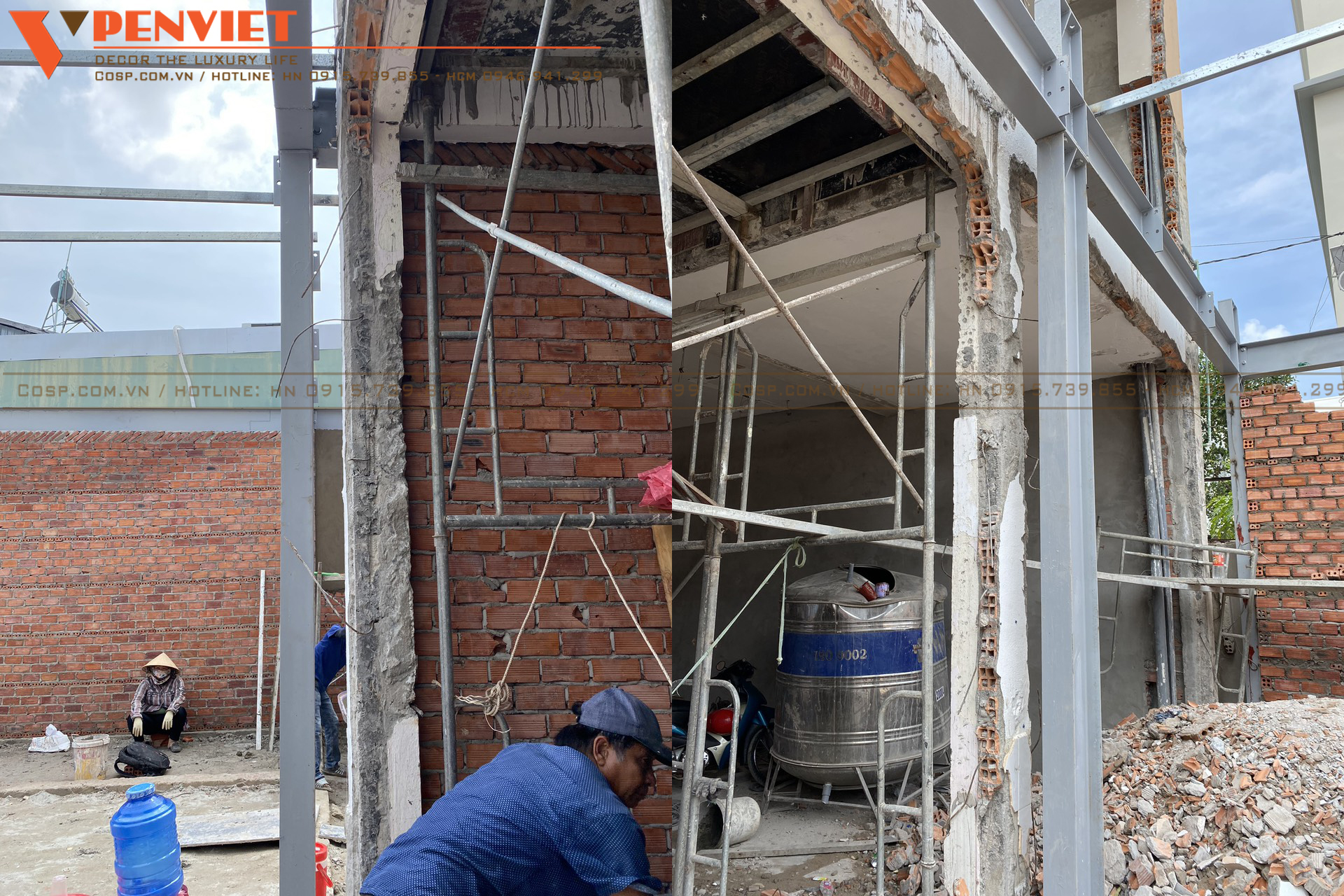 Hiện trạng mặt bằng được chủ đầu tư cải tạo, xây dựng