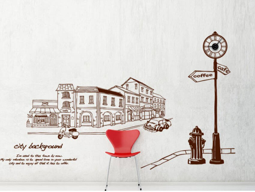 giấy dán tường decor nội thất