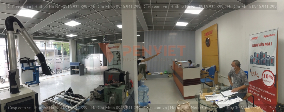 Hiện trạng showroom thiết bị hàn cắt trước khi thiết kế