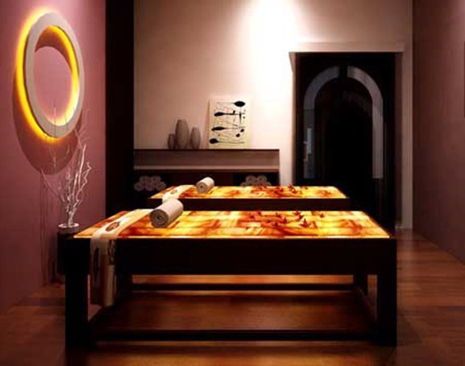 Kết cấu giường massage đá muối phù hợp với mục đích massage