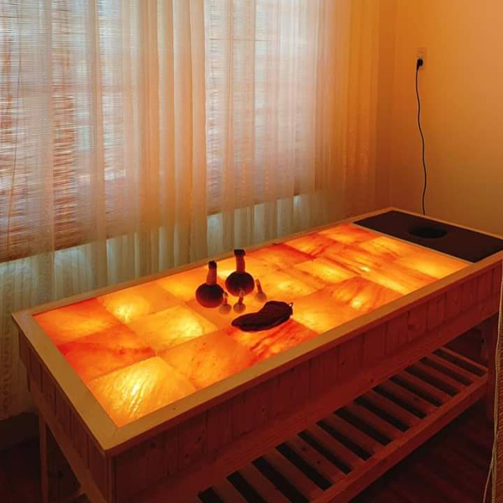 Kích thước của giường massage đá muối Himalaya