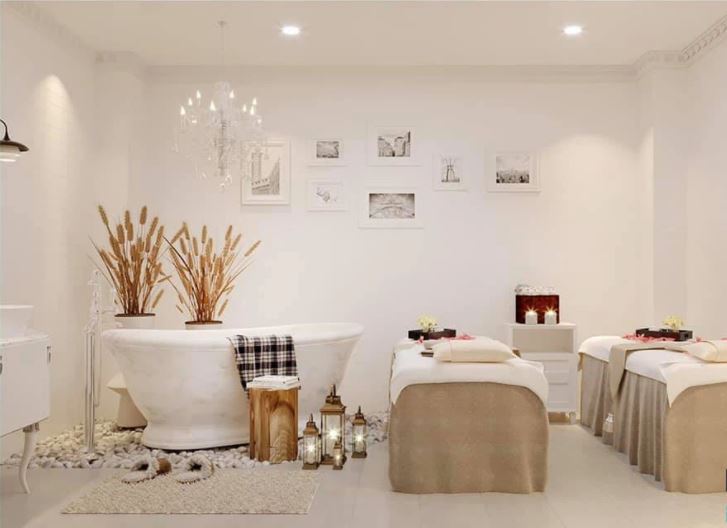 Phòng xông hơi massage trong căn biệt thự tiền tỷ của Lý Nhã Kỳ