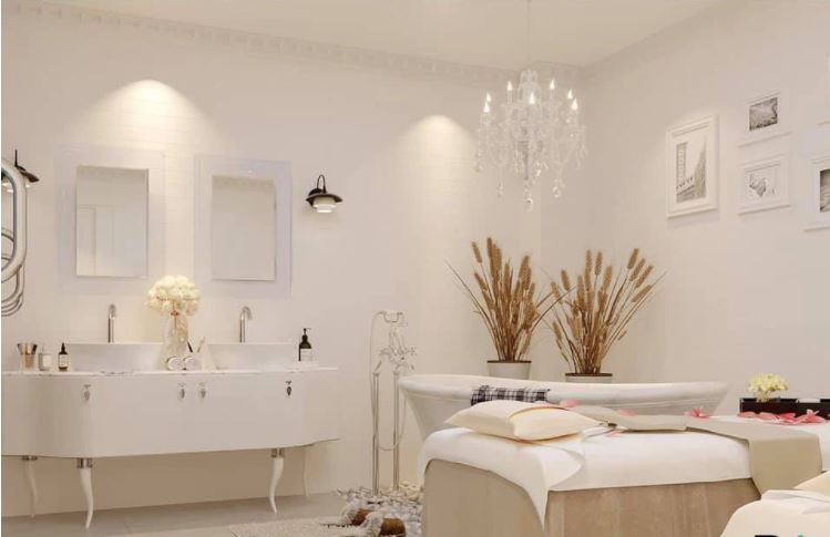 Một góc phòng xông hơi massage
