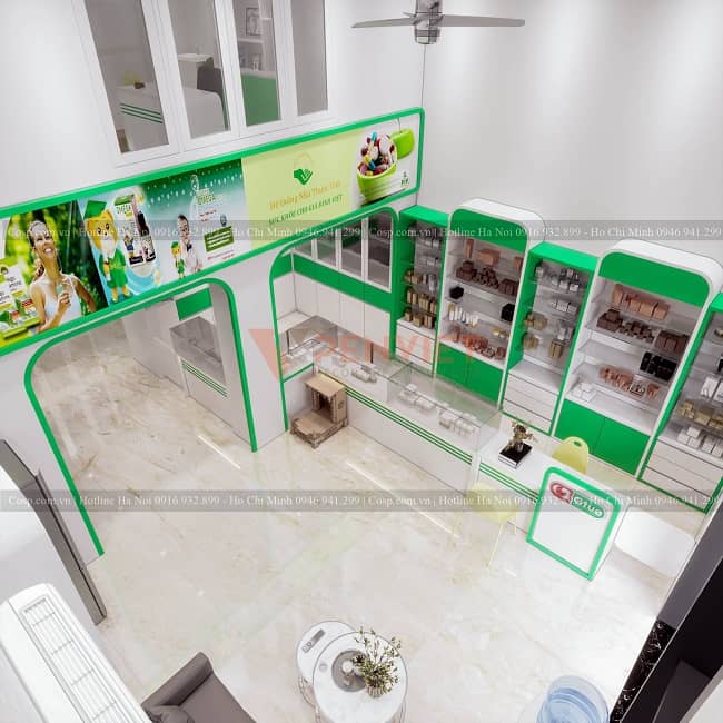 Mẫu thiết kế cửa hàng thuốc Gtue