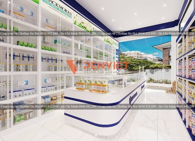 Thiết kế quầy thuốc tây đẹp chuẩn GPP