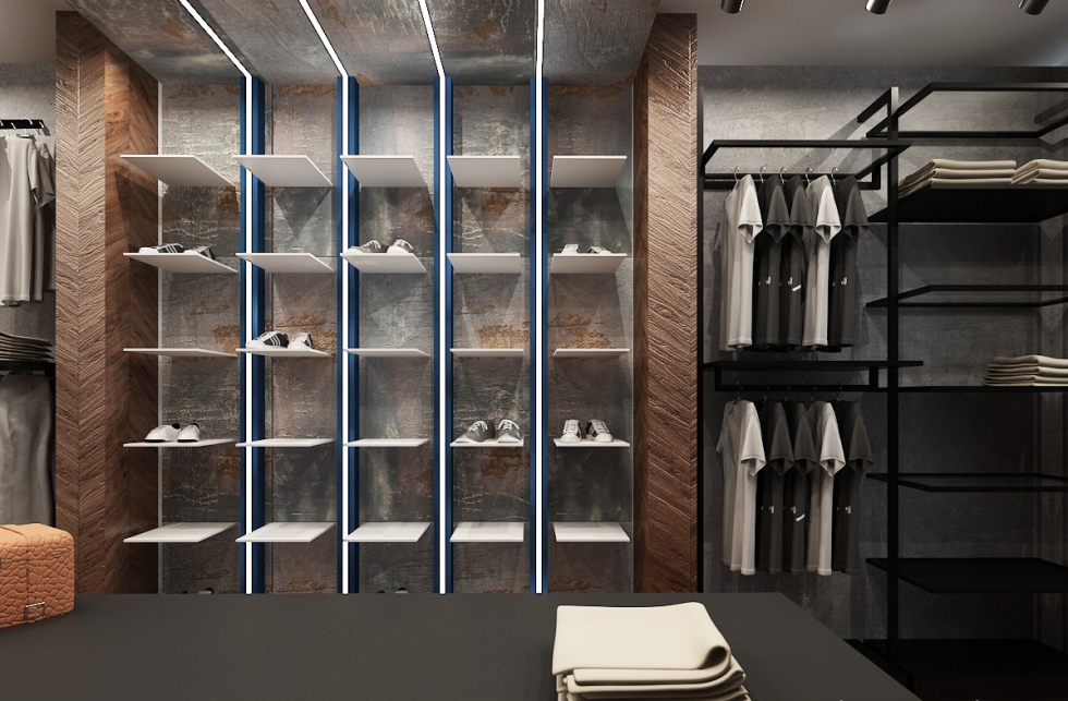 Không gian trưng bày quần áo cực đẹp của shop