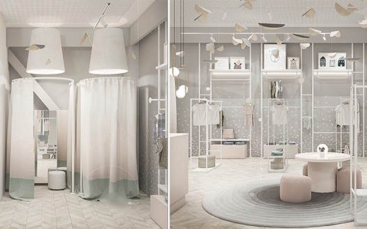 Mẫu thiết kế shop thời trang trẻ em - Dành cho các thiên thần nhỏ