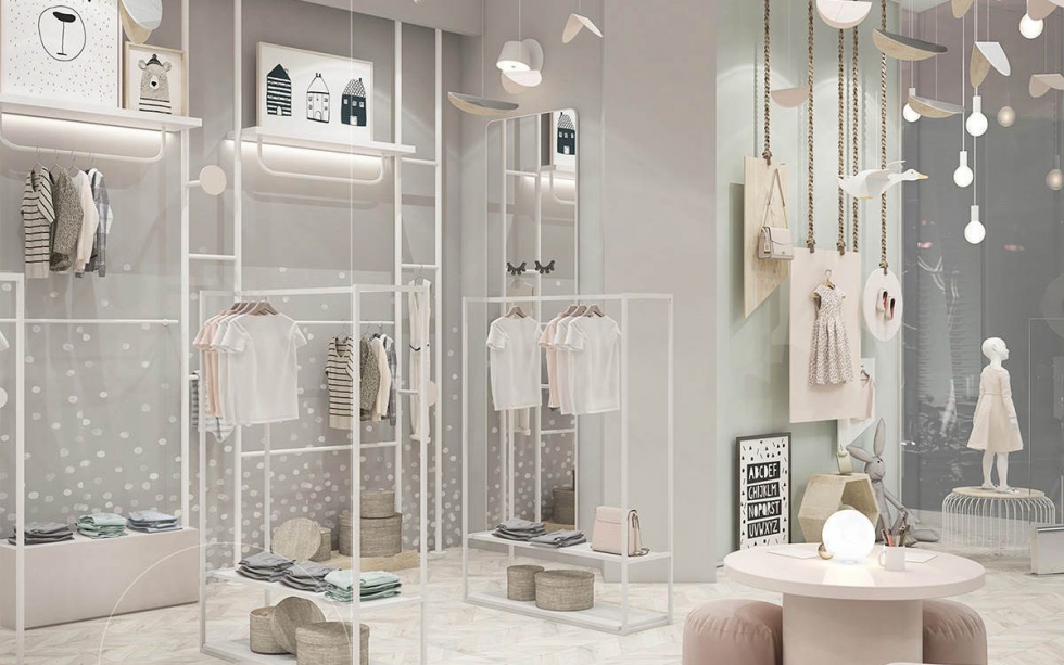 Mẫu thiết kế shop thời trang trẻ em - Dành cho các thiên thần nhỏ