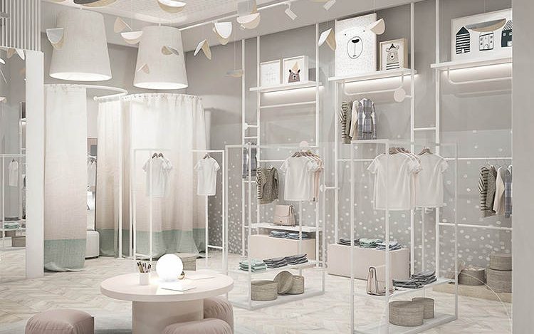 Mẫu thiết kế shop thời trang trẻ em - Dành cho các thiên thần nhỏ