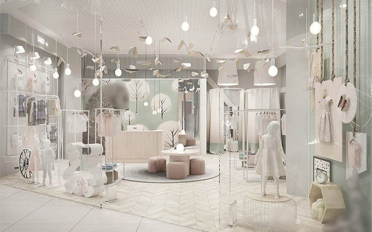 Mẫu thiết kế shop thời trang trẻ em - Dành cho các thiên thần nhỏ