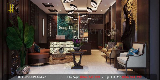 Mẫu thiết kế spa Song Linh đẹp