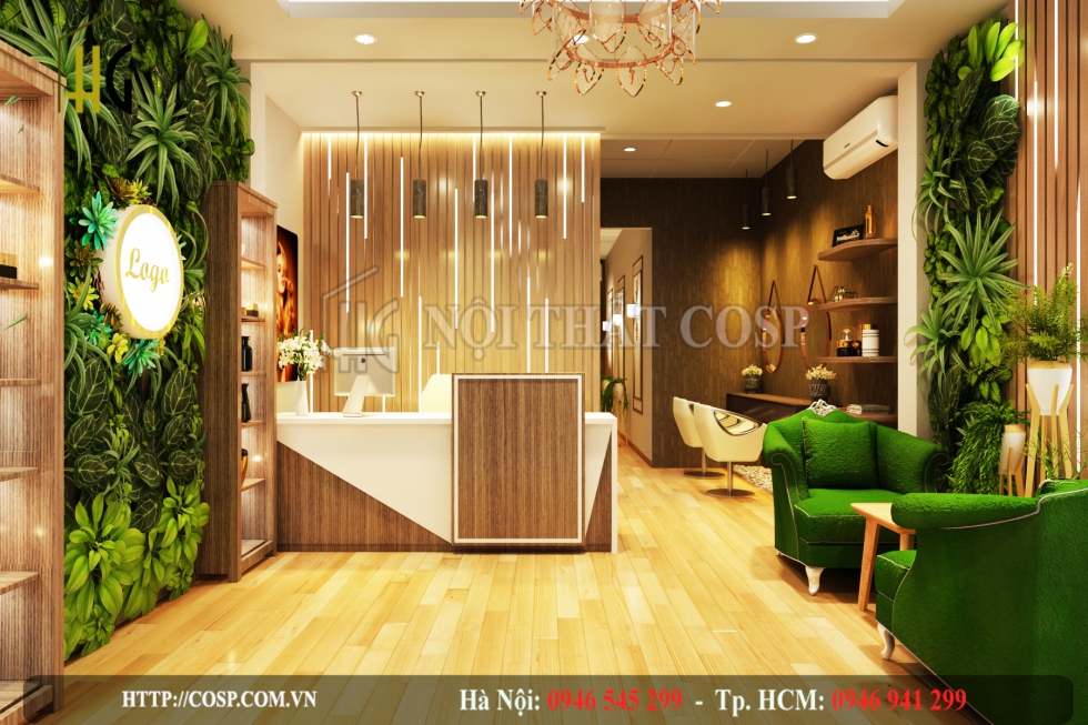 mau xanh trong thiet ke spa co don gian nhu tra xanh 3