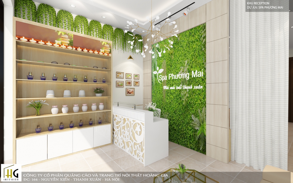mau xanh trong thiet ke spa co don gian nhu tra xanh 9