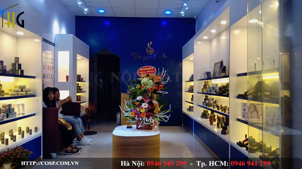 Trưng bày mỹ phẩm hấp dẫn, lôi cuốn