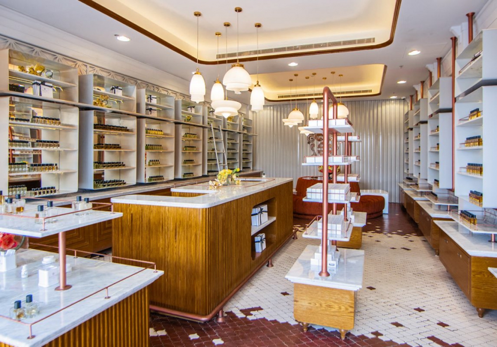 Nâng tầm thương hiệu nhờ thiết kế shop mỹ phẩm này
