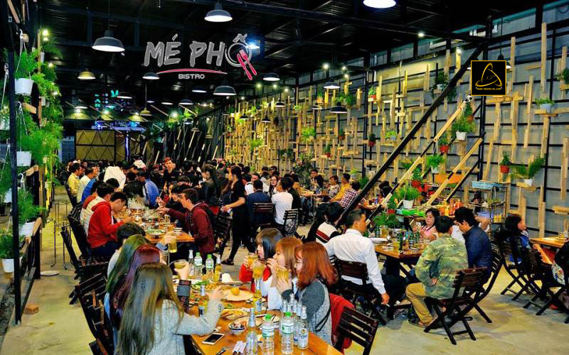 Mặt bằng quán nhậu rộng lớn