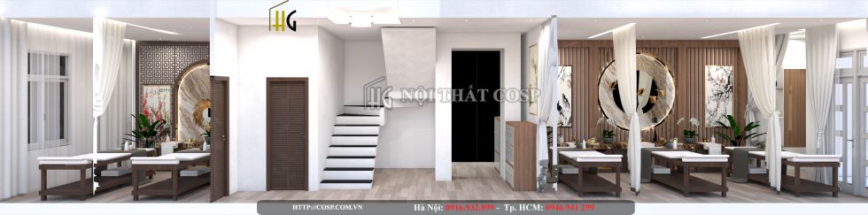 KTS của Penviet tạo ra những bản vẽ thiết kế mặt bằng spa