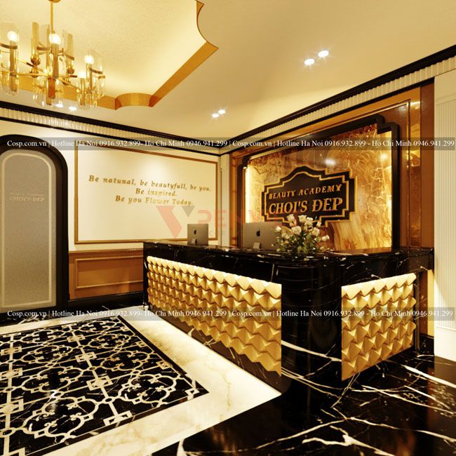 Không gian spa đẹp thu hút sự chú ý của khách hàng
