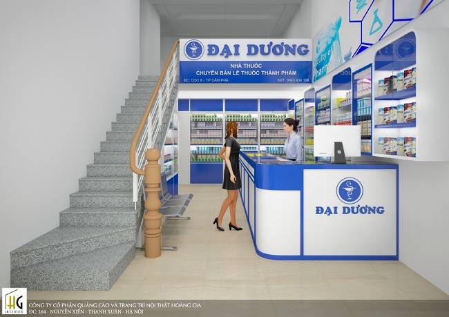 Penviet lên ý tưởng thiết kế nhà thuốc tây chi tiết