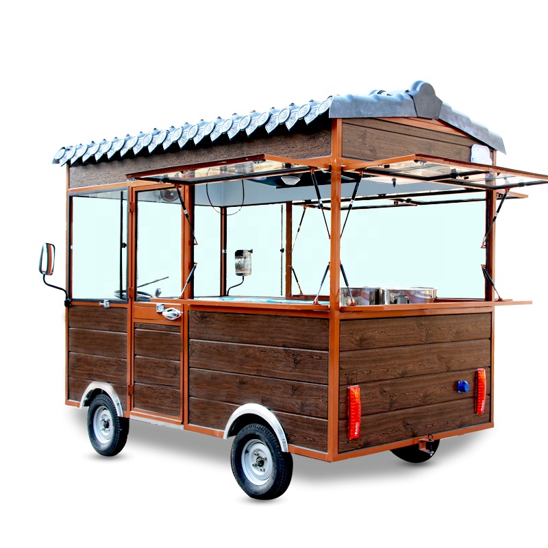 Mẫu thiết kế kiot fastfood đơn giản, cổ điển