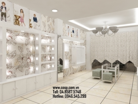cua hang thoi trang tre em Thiết kế cửa hàng thời trang trẻ em Tuyết Chi
