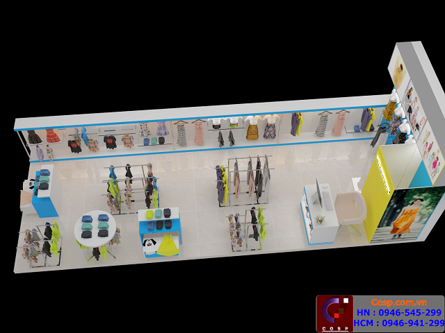 Thiết kế cửa hàng thời trang