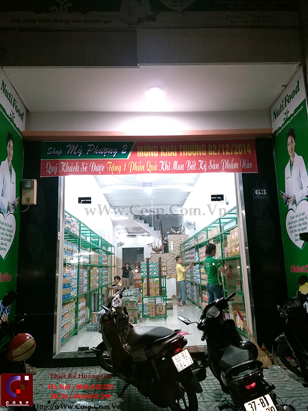 Thiết kế siêu thị sữa mini - Chị Phượng - Q.9 - TP. HCM