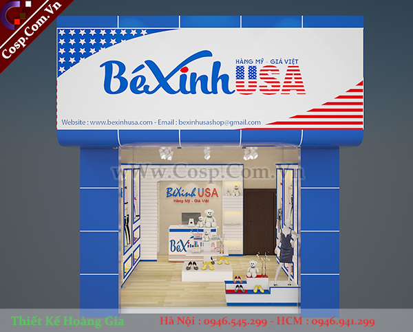 thiet ke shop thoi trang be xinh usa