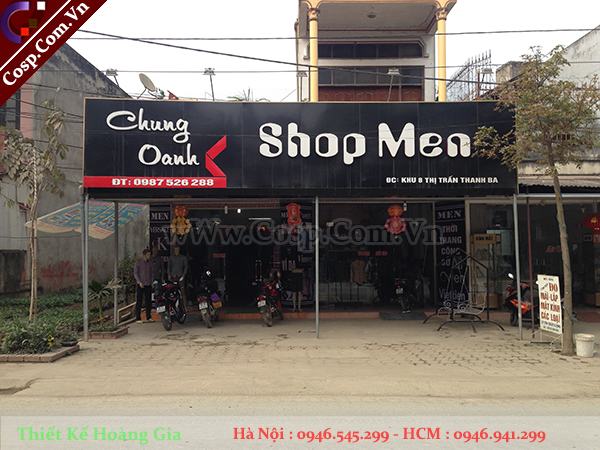Thiết kế shop thời trang nam cao cấp 