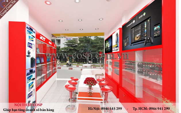 Mẫu thiết kế shop điện thoại 25m2