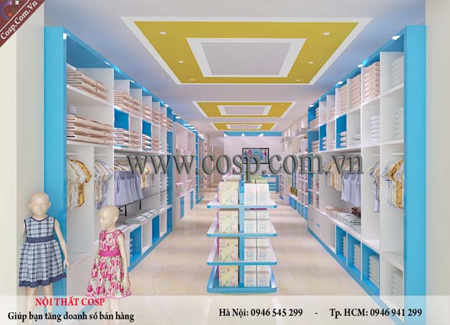 Thiết kế shop mẹ và bé đẹp