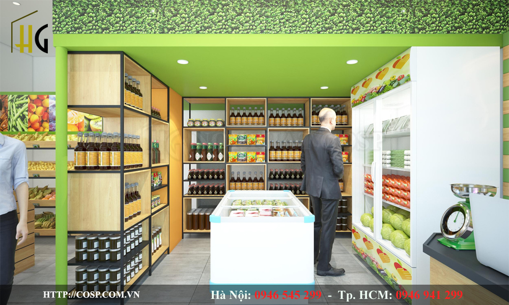 Thiết kế Shop hoa quả sạch Chị Ánh
