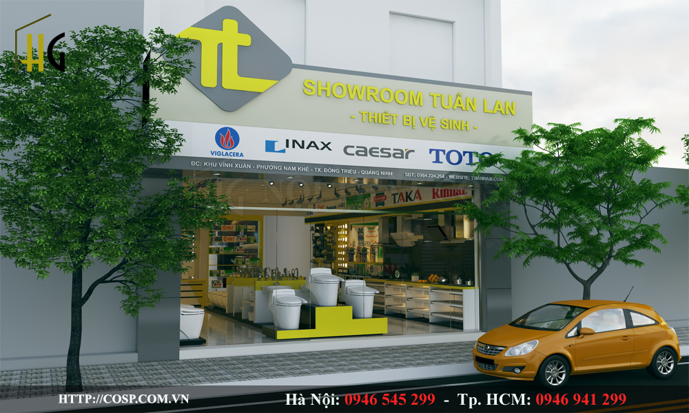 Thiết kế showroom thiết bị vệ sinh