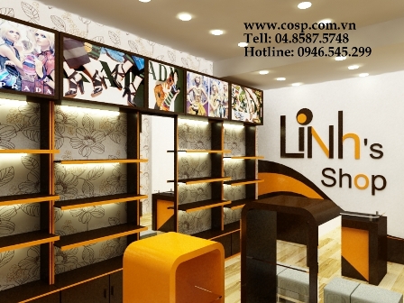 cua hang phu kien thoi trang Thiết kế cửa hàng phụ kiện thời trang Linh's shop