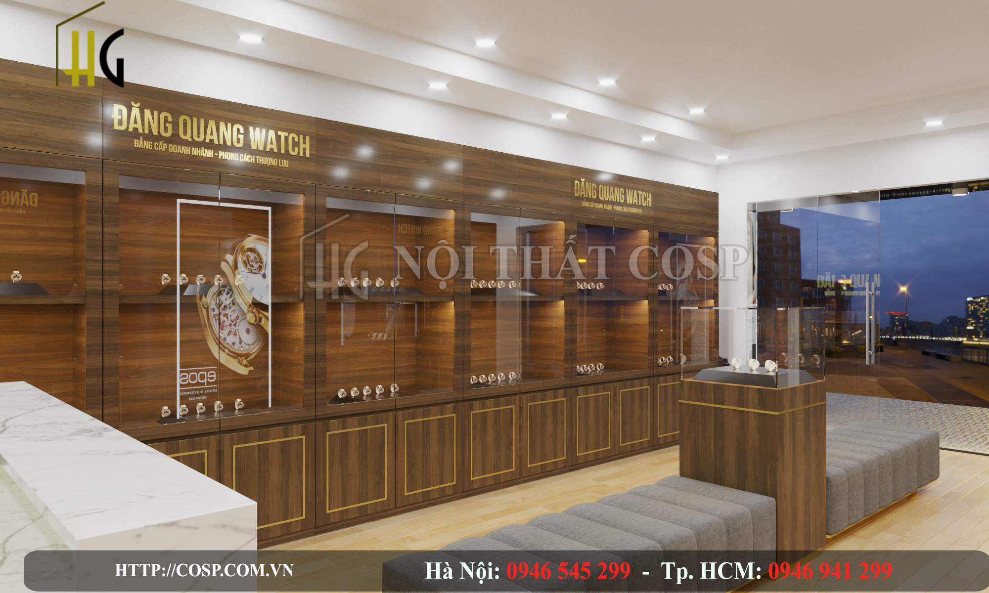 Thiết Kế Shop Đồng Hồ Đăng Quang – Phố Huế