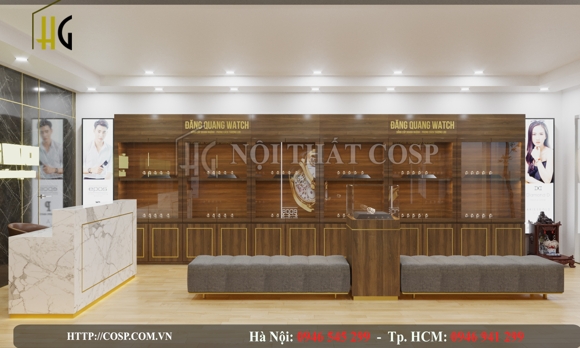 Thiết Kế Shop Đồng Hồ Đăng Quang – Phố Huế