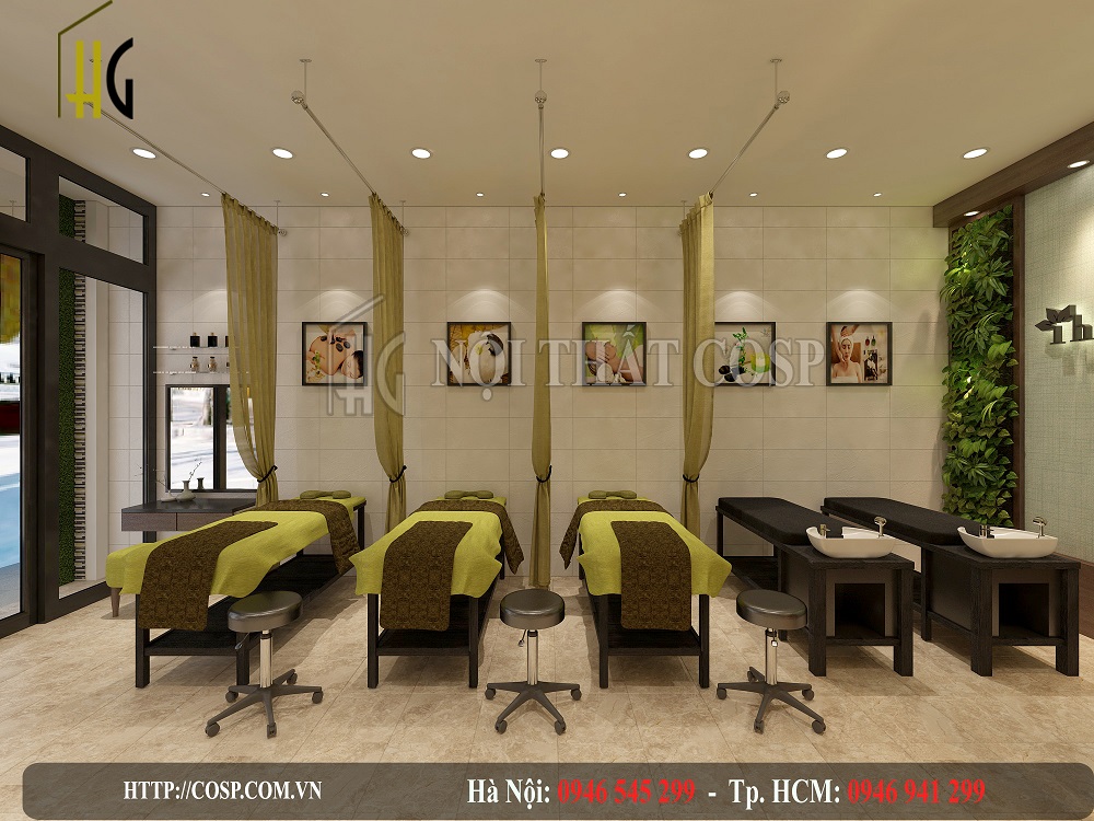 Thiết kế spa 40m2 Thúy Hạnh Beauty