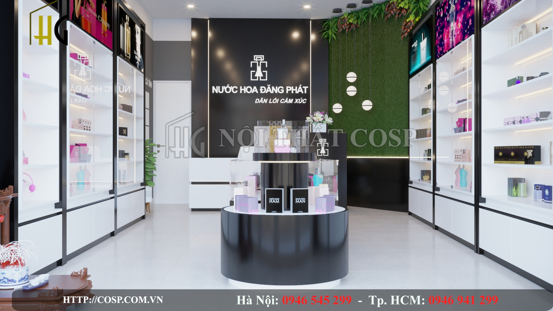 Thiết kế shop nước hoa - Anh Đăng – Gia Lâm