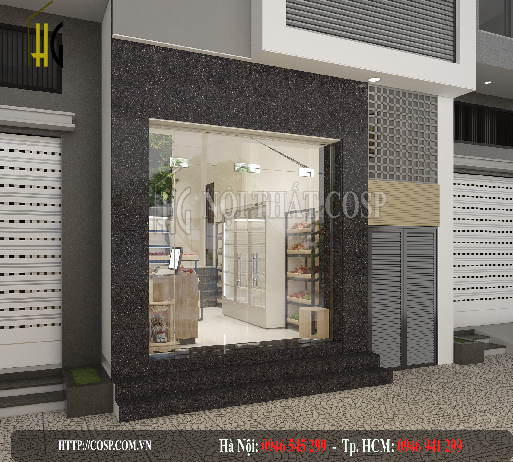 Thiết kế shop hoa quả - Chị Diệu – TP. Hồ Chí Minh