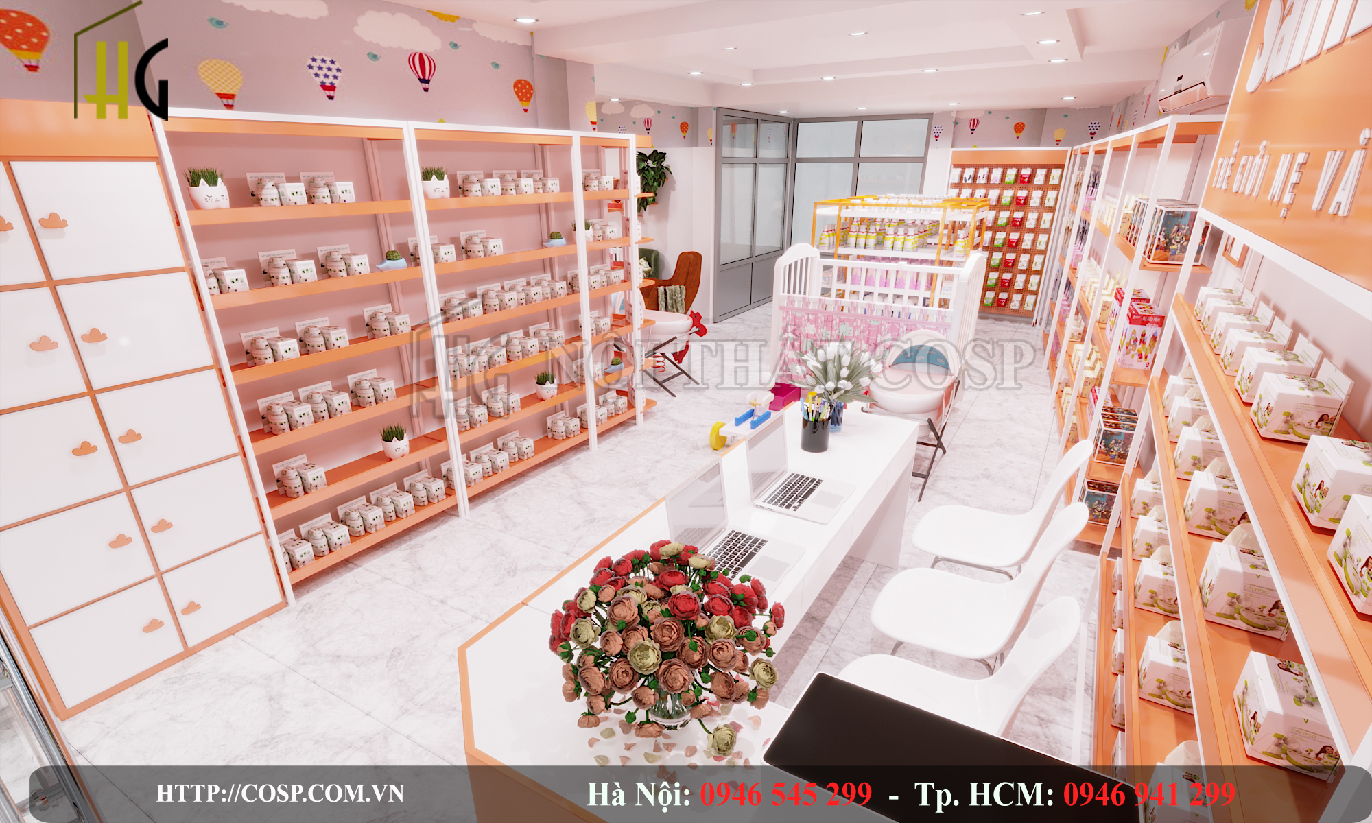 Thiết kế shop cần có phương án thi công thích hợp