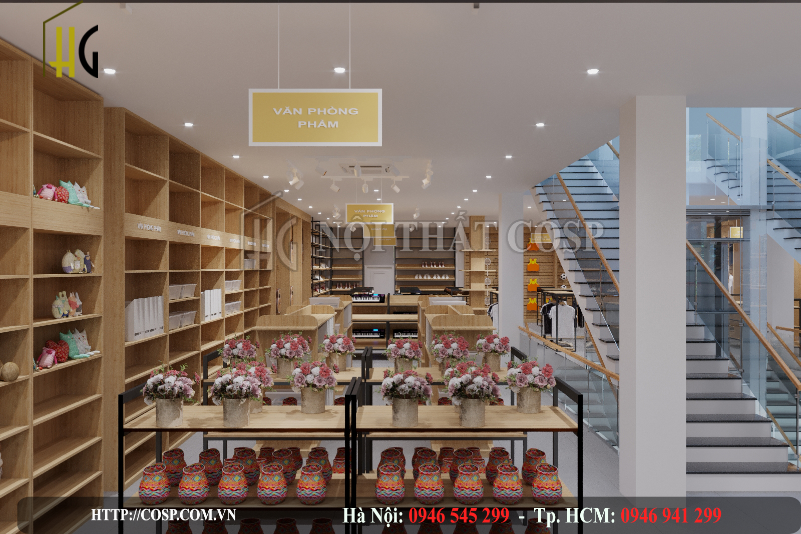 Thiết kế nội thất siêu thị Chung Lý – Bình Phước