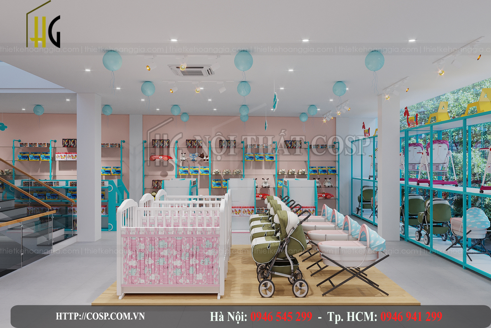 Thiết kế nội thất siêu thị Chung Lý – Bình Phước