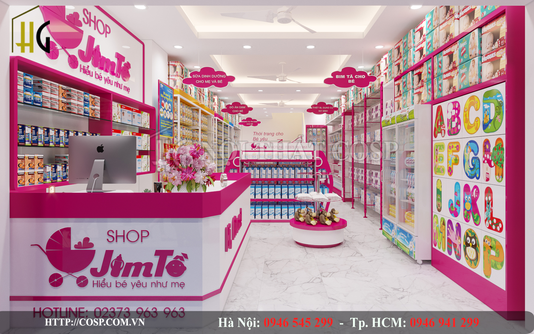 ​Thiết kế chuỗi cửa hàng Jim Tồ được Penviet thực hiện