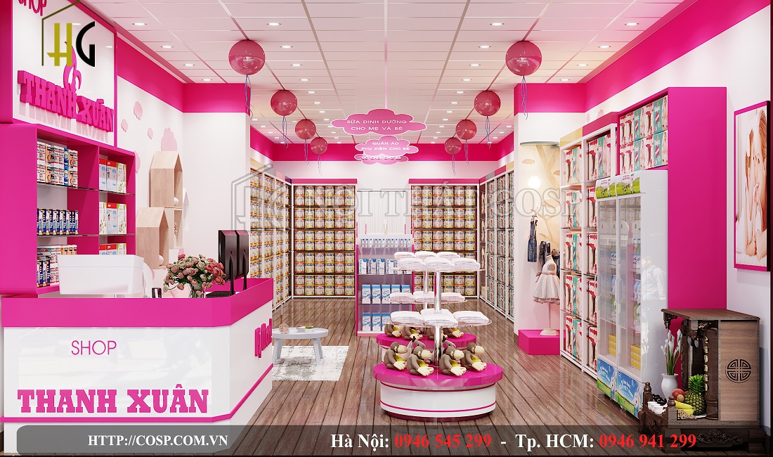 thiet ke shop me va be thanh xuan 3