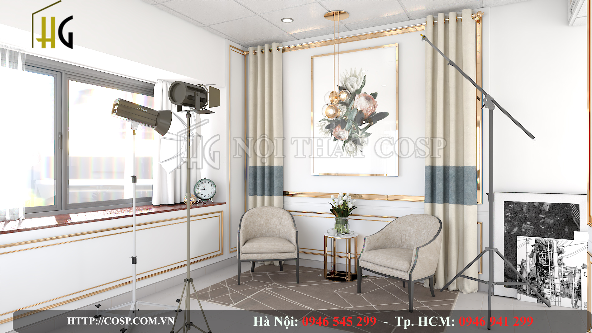 thiết kế phòng livestream