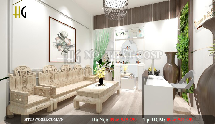 Thiết kế spa mini chị Hân- Bình Dương