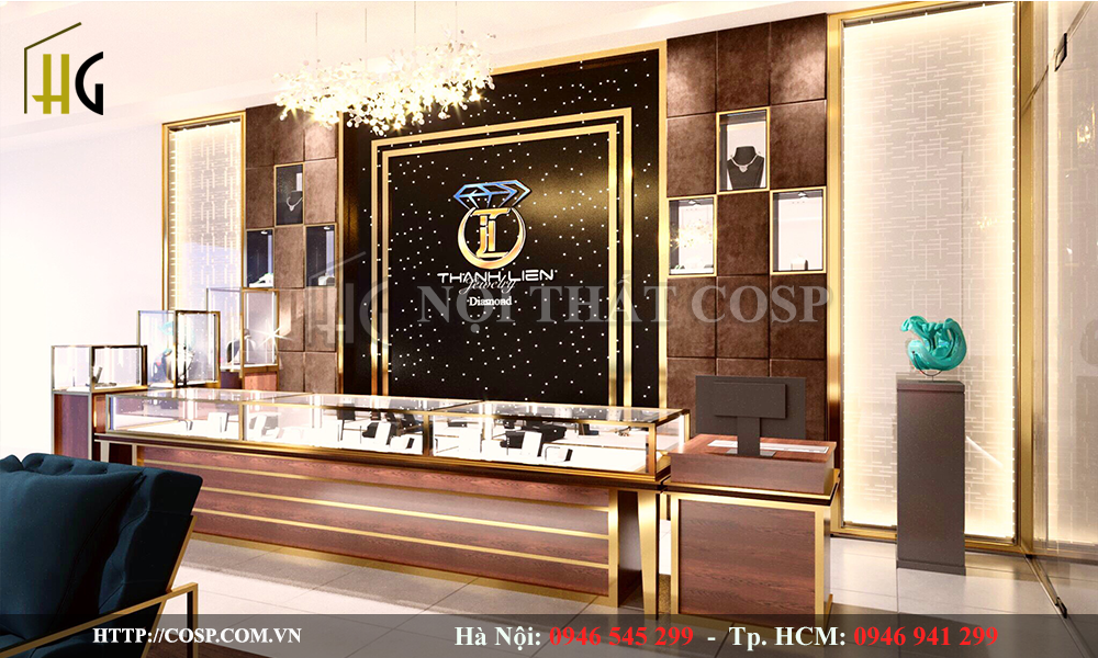 Thiết kế tiệm vàng bạc Thành Liên - Hải Phòng