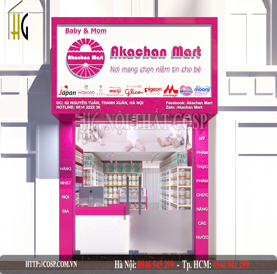 thiet ke shop me va be 62 nguyen tuan 1